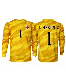 Billige Fotballdrakt Kroatia Dominik Livakovic #1 Keeper Replika Hjemmedrakt VM 2026 Langermet Billige Fotballdrakt Kroatia Dominik Livakovic #1 Keeper Replika Hjemmedrakt VM 2026 Langermet